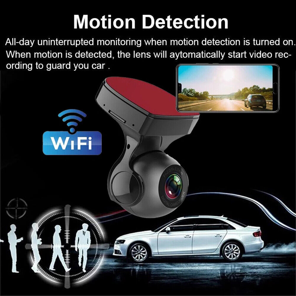 170&deg; - Cam HD Camera WiFi Car Recorder 1080P Cam Dash