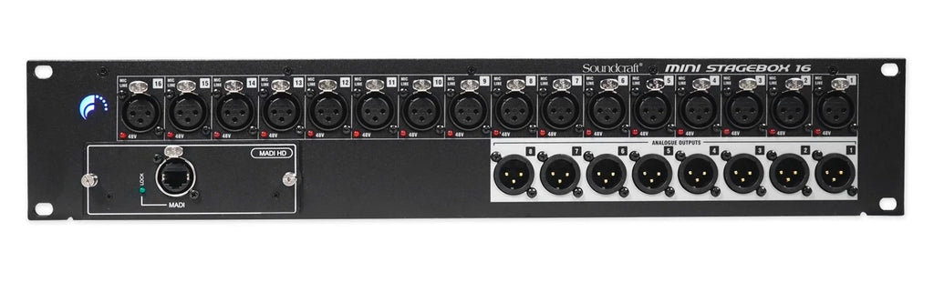 Headphones 16R MSB16R 8-Ch. Stagebox Mixer+Samson Mini Soundcraft 16x8+Mackie