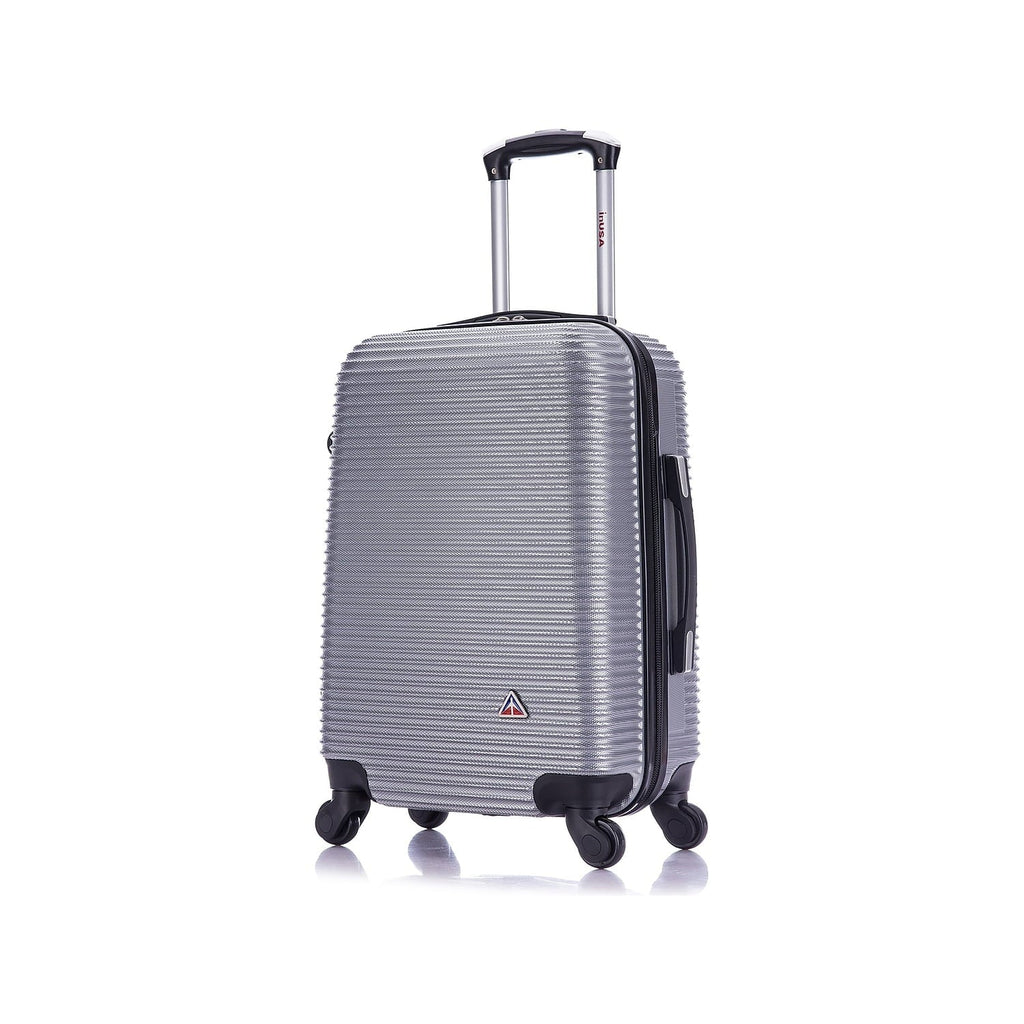 InUSA (IUROY00S-SIL) Plastic Silver Luggage Carry-On Royal