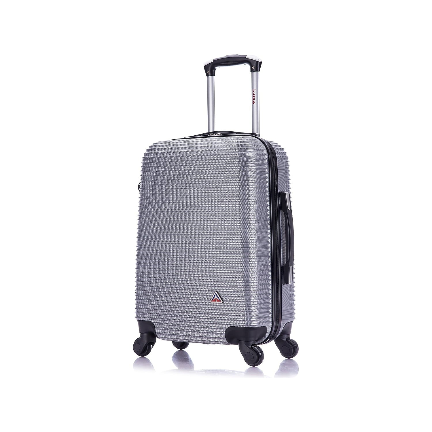 InUSA (IUROY00S-SIL) Plastic Silver Luggage Carry-On Royal