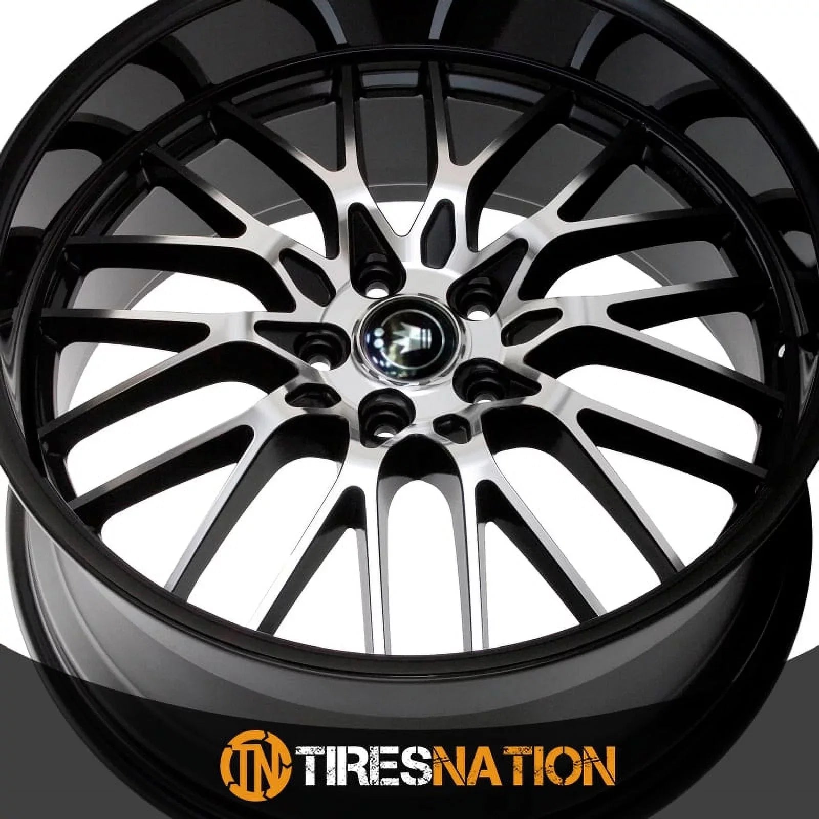 Wheel 5x112 16MB Face Lace With Gloss Machined +45et 17x8 Konig Black