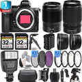 Macro Filter f/4.5-6.3 Handbag PC + PC Flash Lens 4 Set Camera + 3 Mirrorless 35mm Set + + Nikon f/1.8 Z5 + 50-250mm Lens VR with 64GB + S
