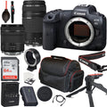 '+ + III More + STM with EF & 64GB 24-105mm Case Mirrorless IS EOS Lens f/4-5.6 R5 Canon RF Tripod Card Camera Memory 75-300mm Canon + f/4-7.1 Lens