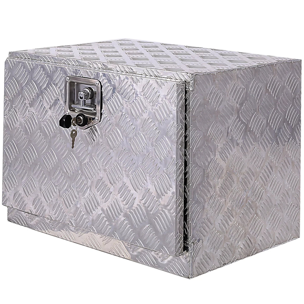 Silver Organizer, Box, JBLCC Underbody 24" Bed w/ Box, Truck Tool Tool Box Tool Outdoor Lock RV Trailer Aluminum Pickup Keys, Storage Storage Box,