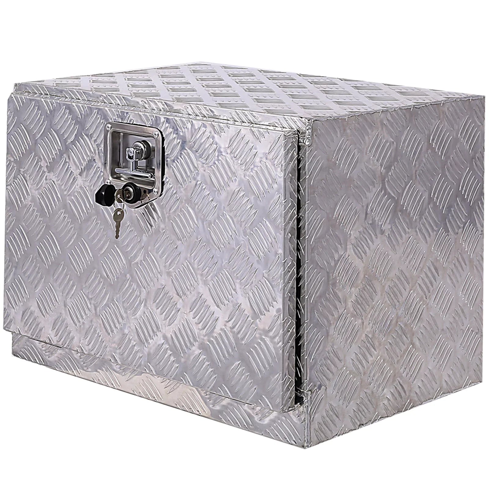 Silver Organizer, Box, JBLCC Underbody 24" Bed w/ Box, Truck Tool Tool Box Tool Outdoor Lock RV Trailer Aluminum Pickup Keys, Storage Storage Box,