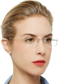 Titanium 1.75 1.75 1.5 2.5 with Women OCCI Clear 1.25 2.75 Trendy 2.25 Reader CHIARI For magnification Frameless 3.0 Lens Reading 3.5 2.0 Men 1.0 Glasses