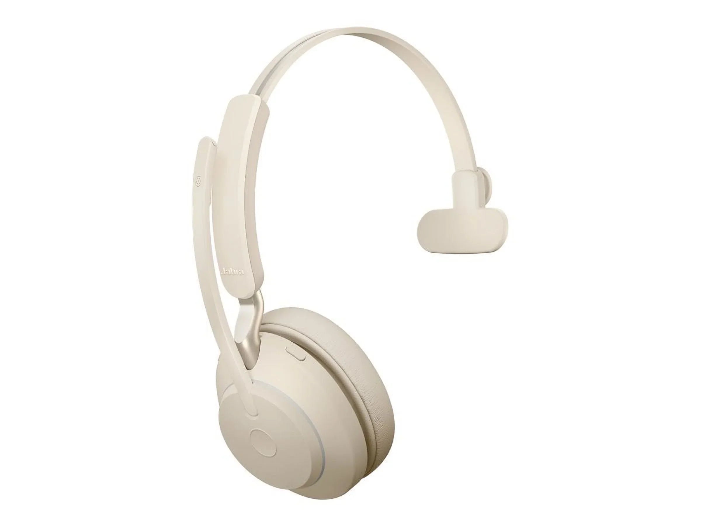 '- - wireless 65 - - USB-C Jabra convertible UC - noise stand with charging on-ear Evolve2 beige - Mono isolating Headset - Bluetooth - -