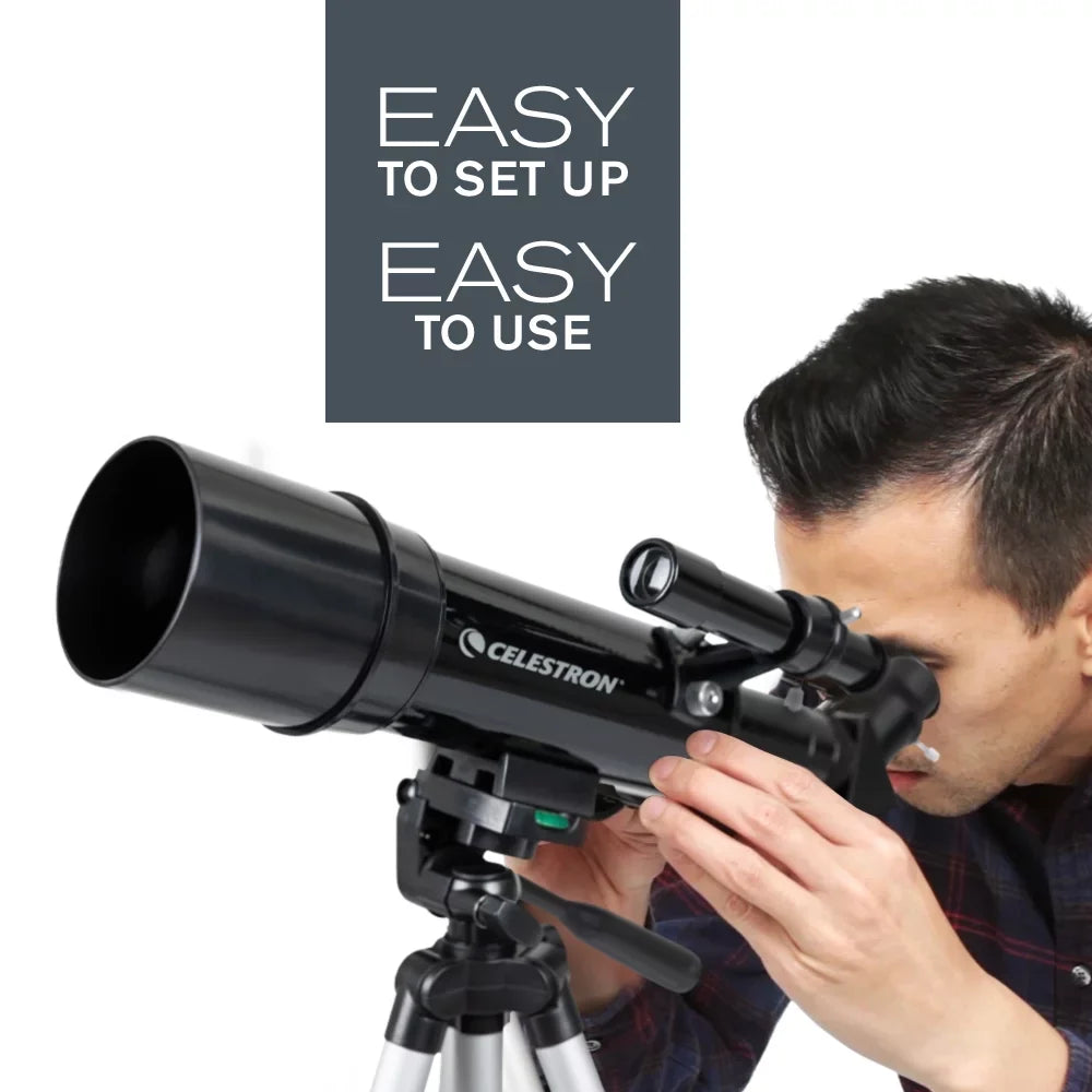 Scope with Celestron and Backpack 60 Portable Travel Telescope Tripod