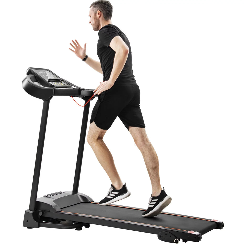 with Motorized Incline Folding Adjuster Easy and Machine Running Audio Treadmill Compact Jogging Speakers