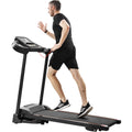 with Motorized Incline Folding Adjuster Easy and Machine Running Audio Treadmill Compact Jogging Speakers