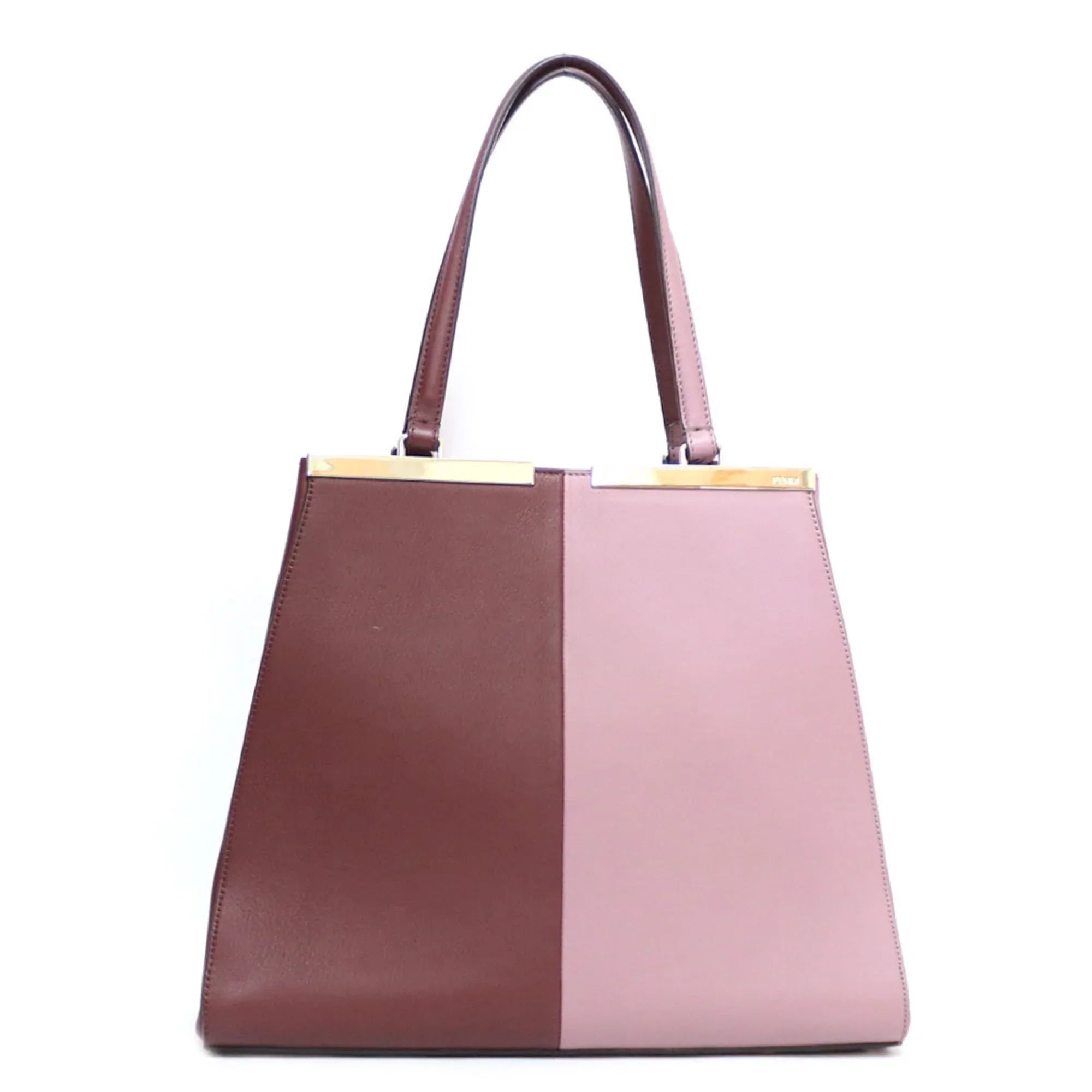 Women's Pre-Owned Leather Bag Fendi Pink (Fair) Shoulder FENDI