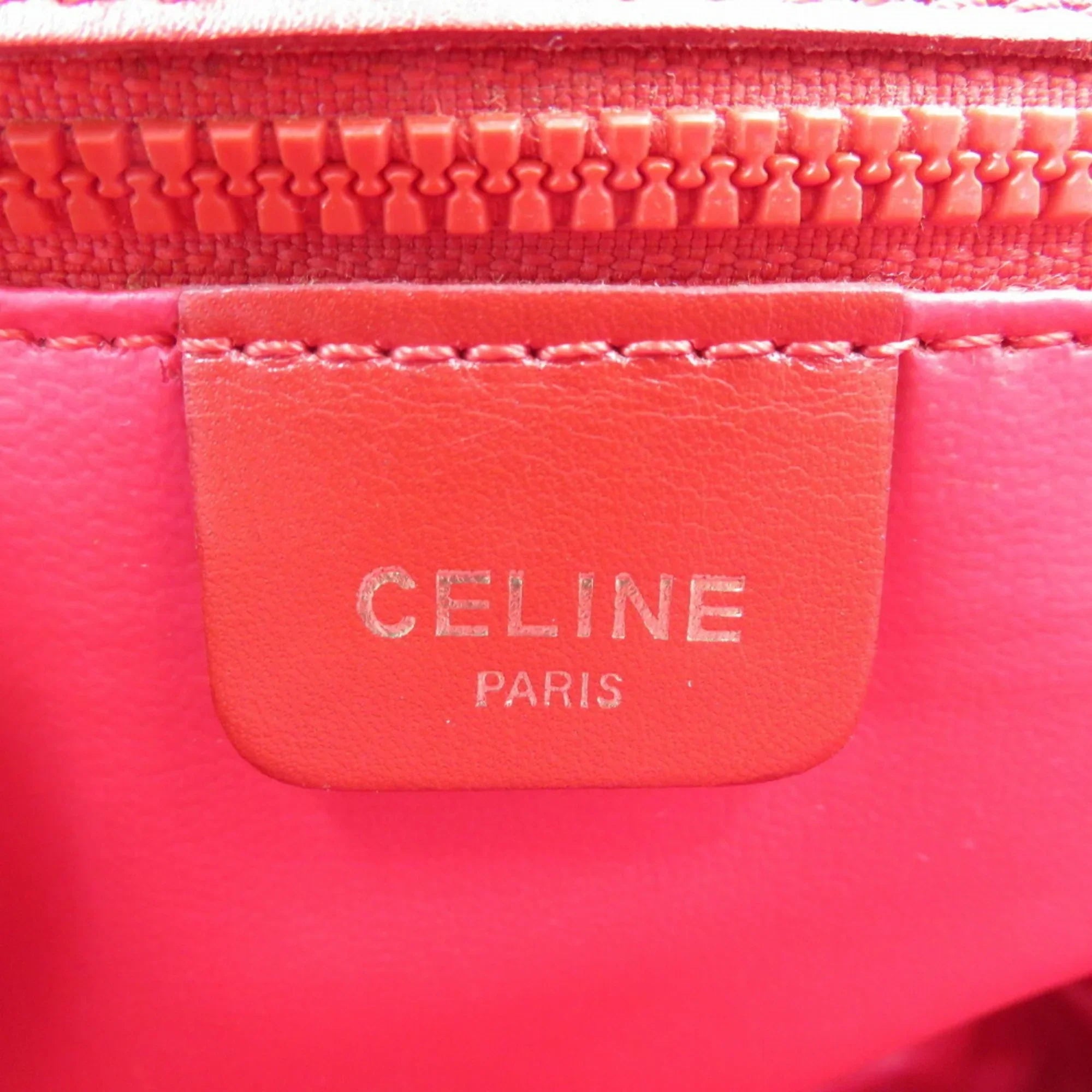 red Pre-Owned Celine (Good) bag leather shoulder chain