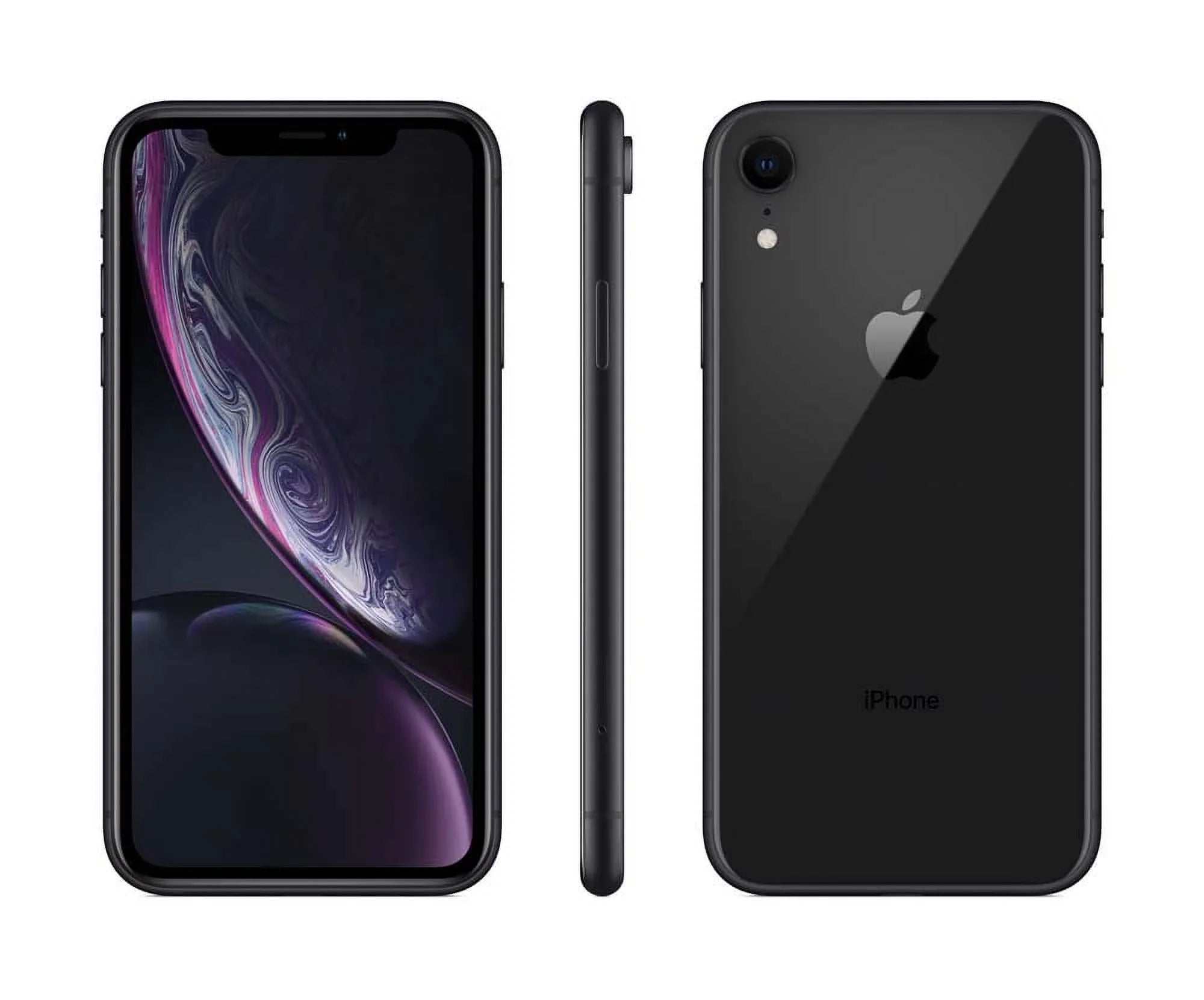 Black (Refurbished: 64GB Pre-Owned (Boost Mobile) XR Good) iPhone