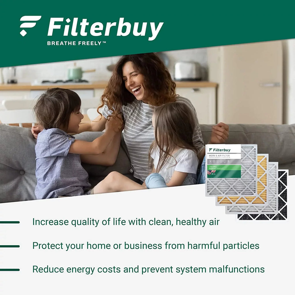 for Pleated FC100A1003 Honeywell AC (4-Pack) HVAC Air 11 Filterbuy Furnace Filters 16x20x5 MERV