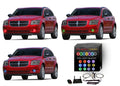 Fusion Wifi Remote LED Dodge Halo Kit Change with Flashtech Color Light RGB Ring Fog Caliber 07-12 Color for Multi V.3