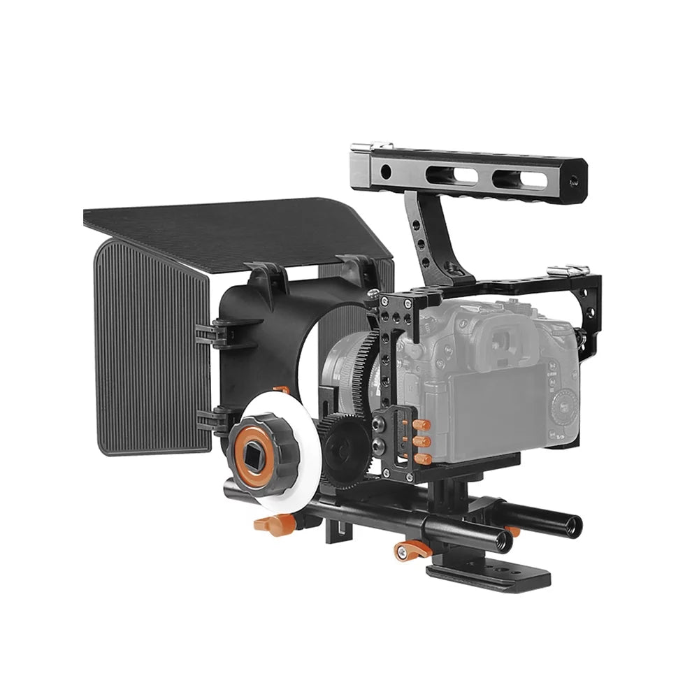 '+ + Aluminum Camera Camera Video Video Cage,Handle Alloy Alloy + Film + Aluminum Camera 15mm Alloy A7s/a7/a7r/a7rii/a7sii/a7iv Box Andoer 15mm Handle + W/matte Camera Box Kit + + Rod C500 + Handle