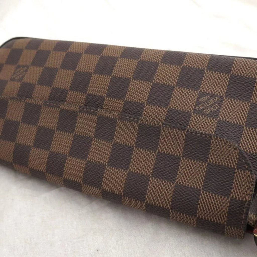 Canvas (Good) Shoulder Louis Vuitton Hardware Blau One Gold Recoleta Pre-Owned Handle Damier Women's N51299 x Bag