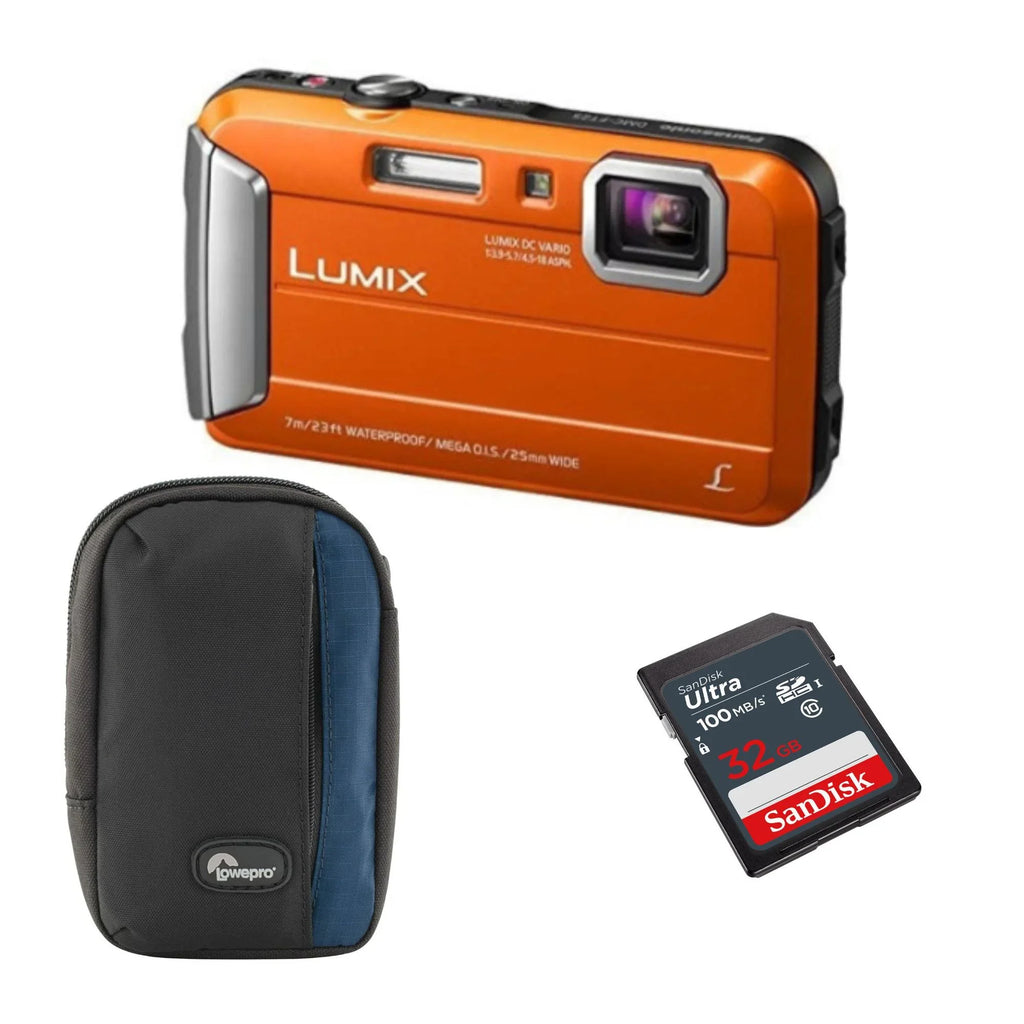 (Certified Camera Bundle Accessories TS25 Refurbished) LUMIX Panasonic with 16MP