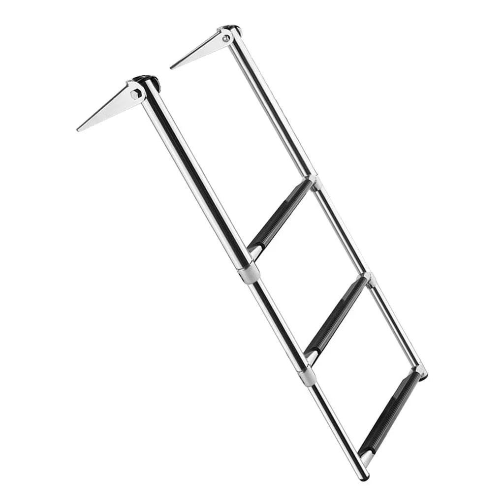 Steel Portable Pontoon Swim Telescoping Stainless Yacht/Swimming Boat Ladder Marine Pool -