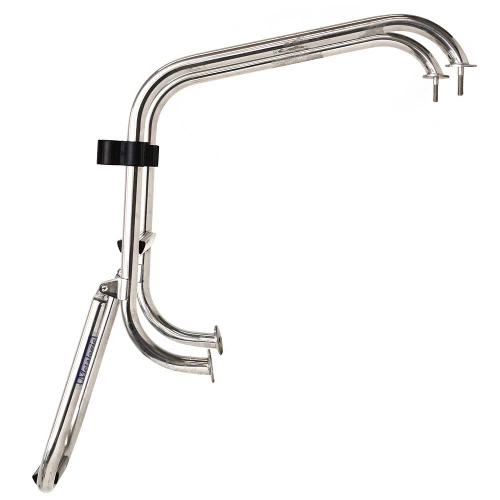 Steel Polished Stainless Boarding 2-Step Basscat | 49503 Ladder Folding Boat