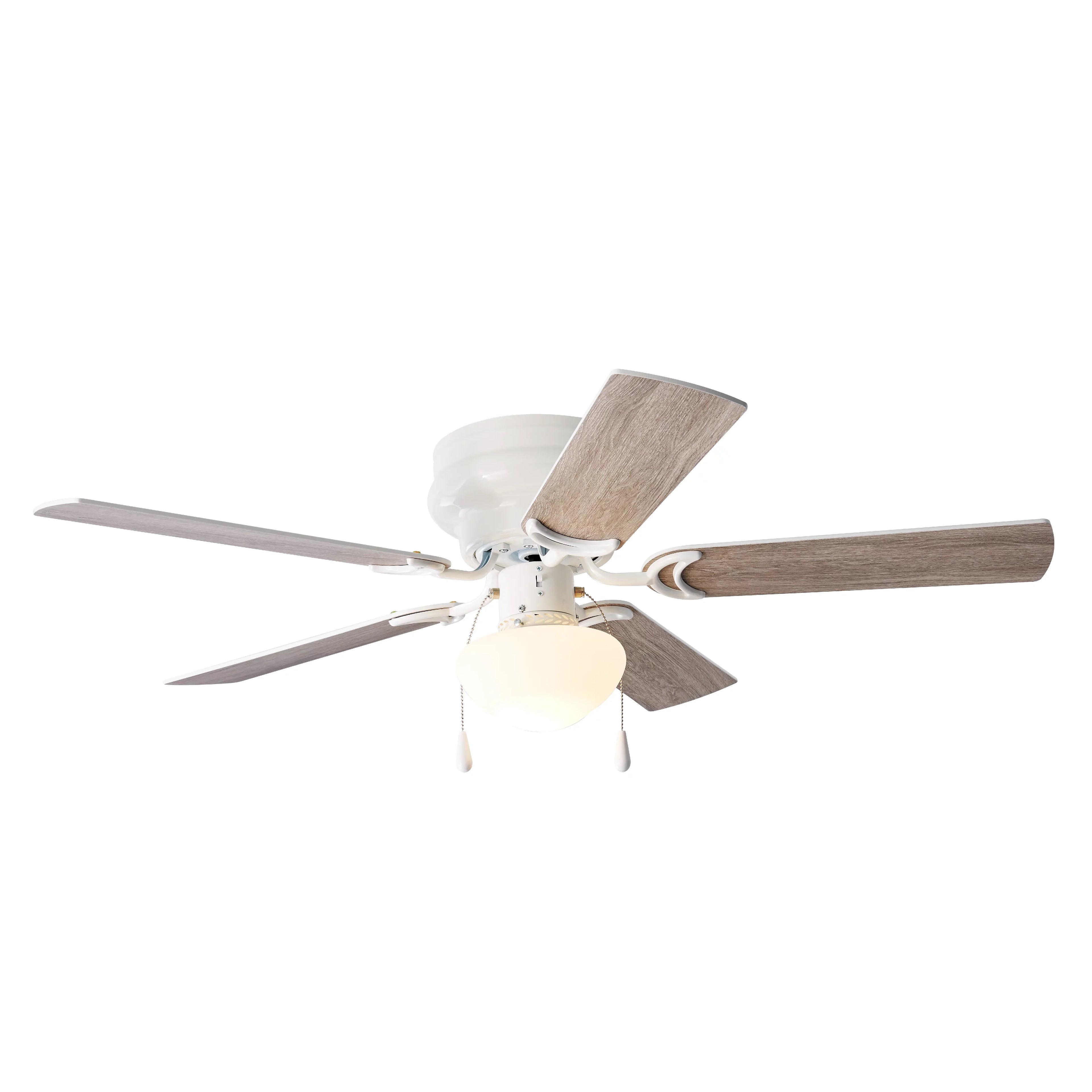 with Fan 52 Reverse Kit, Blades, Mainstays Hugger inch Airflow 5 Indoor Light Ceiling White,