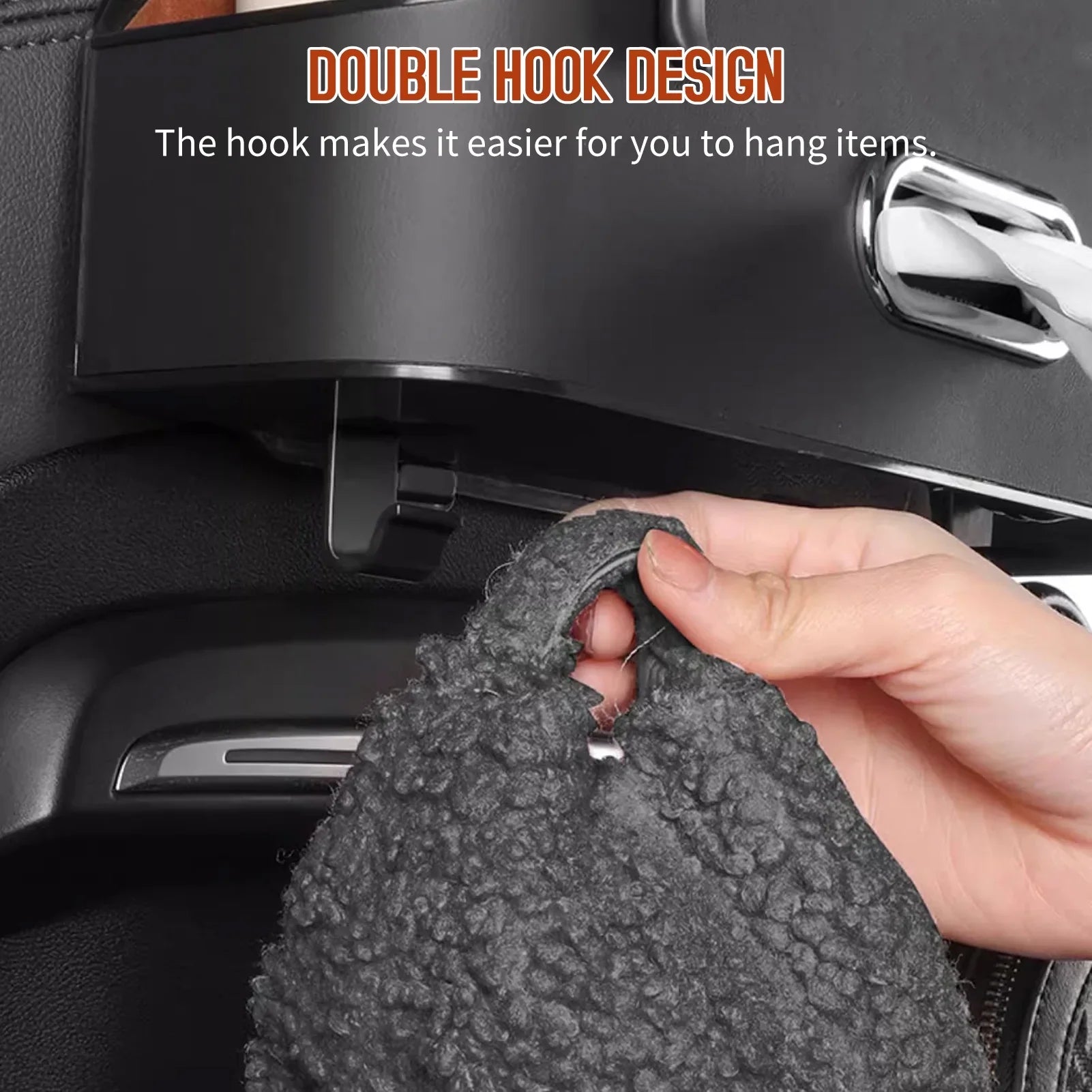 Box Phone Car to Organizer Multifunctional Books Snacks Box, Storage with Backseat Cup Holder, Organize Headrest Toys Hook, Bottles Organizer, Backseat Headrest Car Holder, Phones Tissue