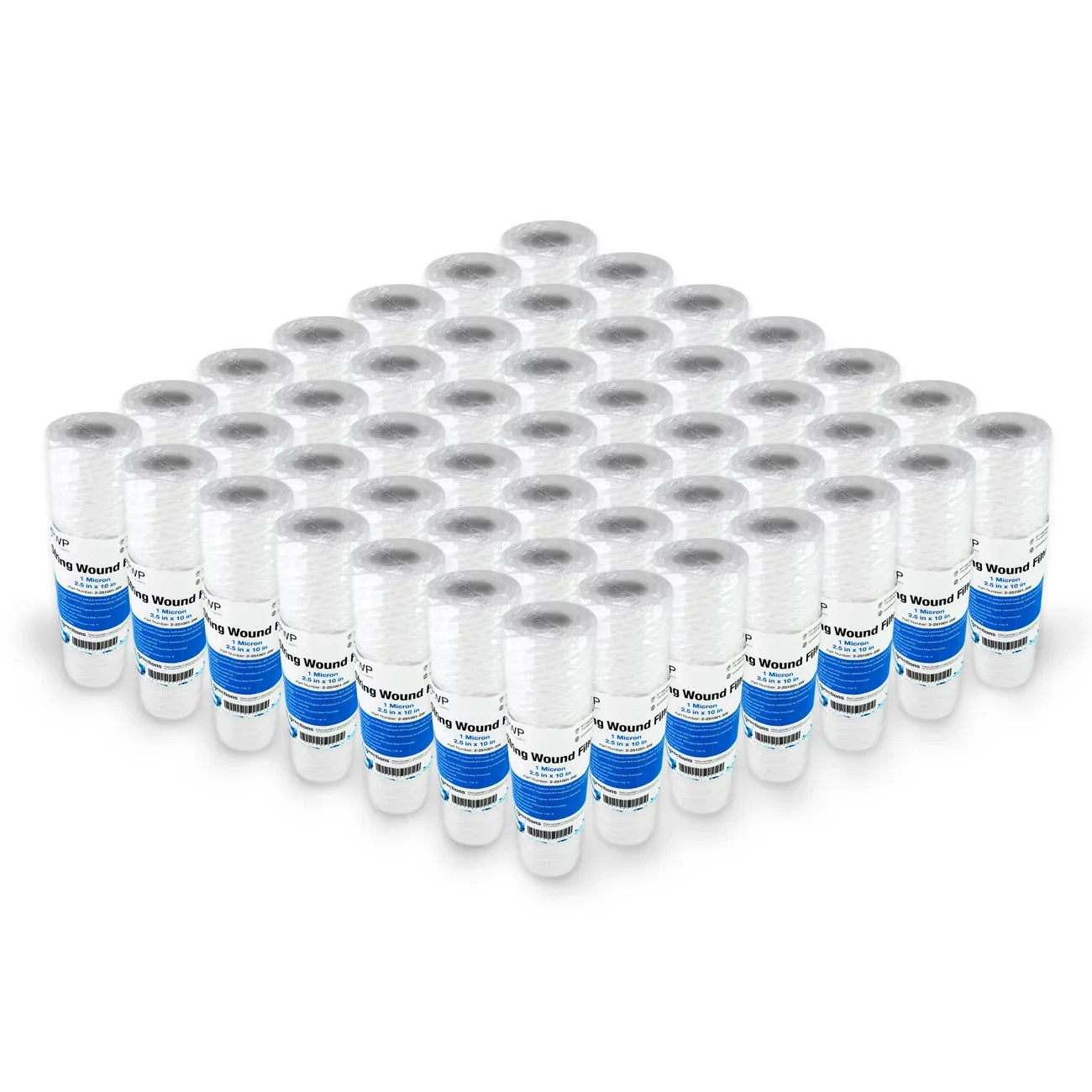 1 2.5x10" String Wound Micron 50 Water Standard Pack Cartridge Sediment Filter