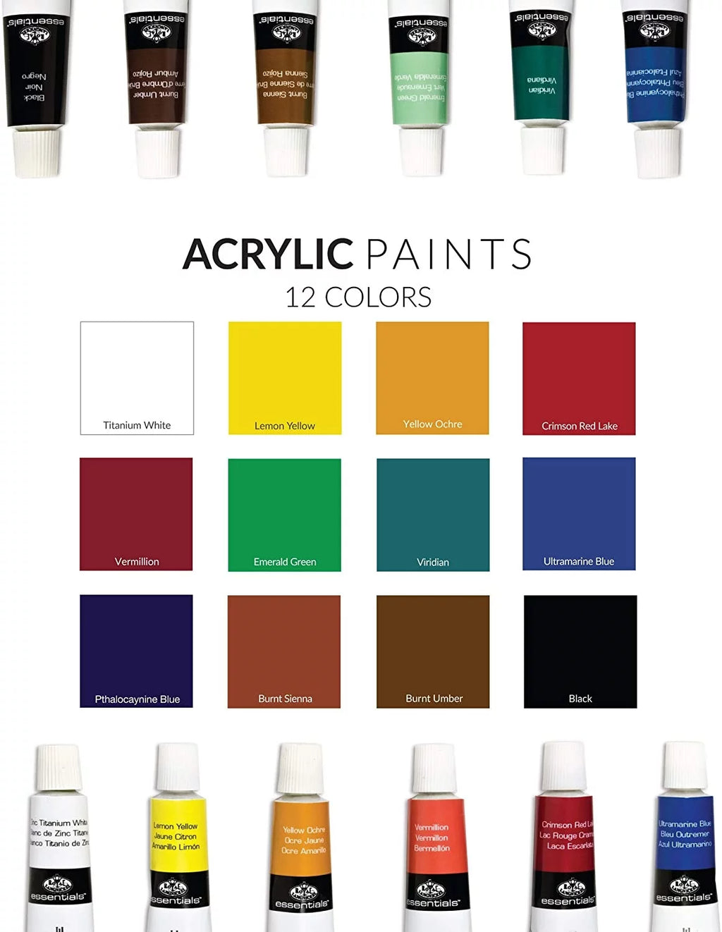 Painting Box & Set Essentials Piece Acrylic Langnickel Royal 21