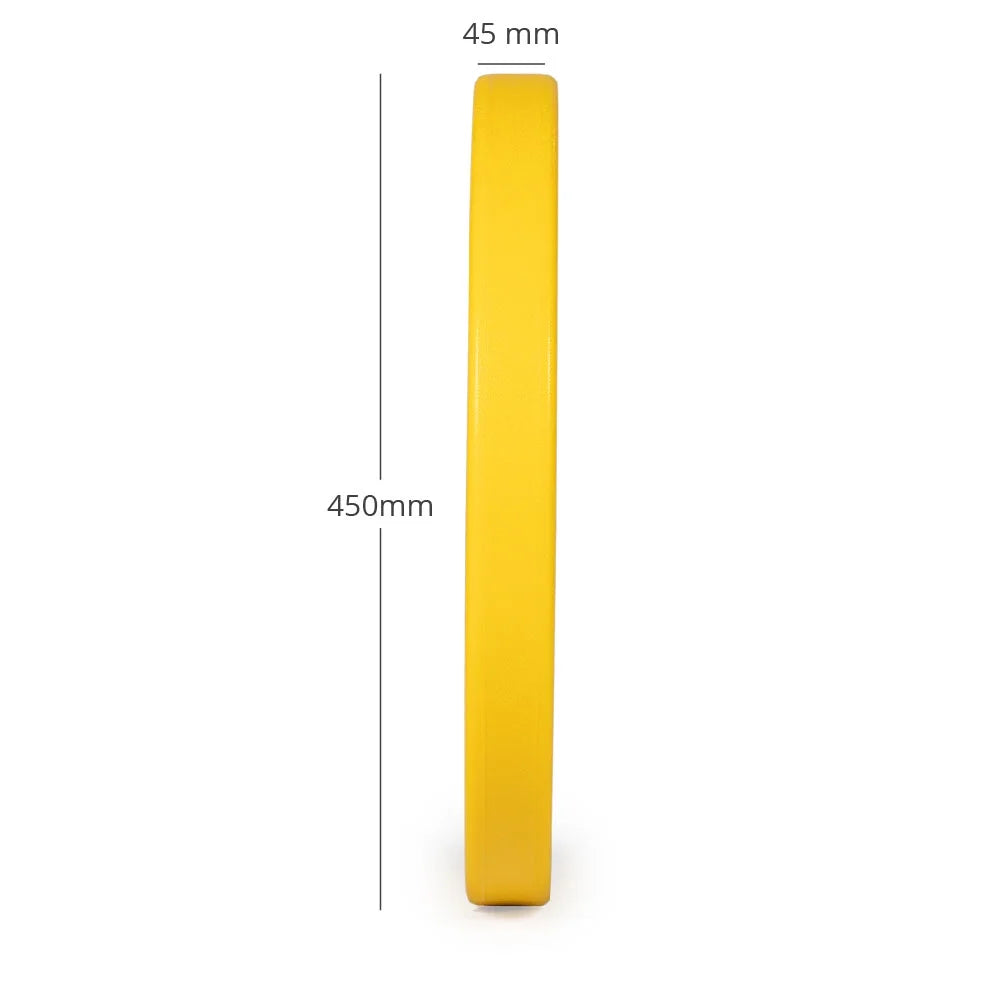 Color Plates, Colored Yellow Titan Fitness 15 Steel Individually, Urethane Sold Mold Insert KG Bumper with