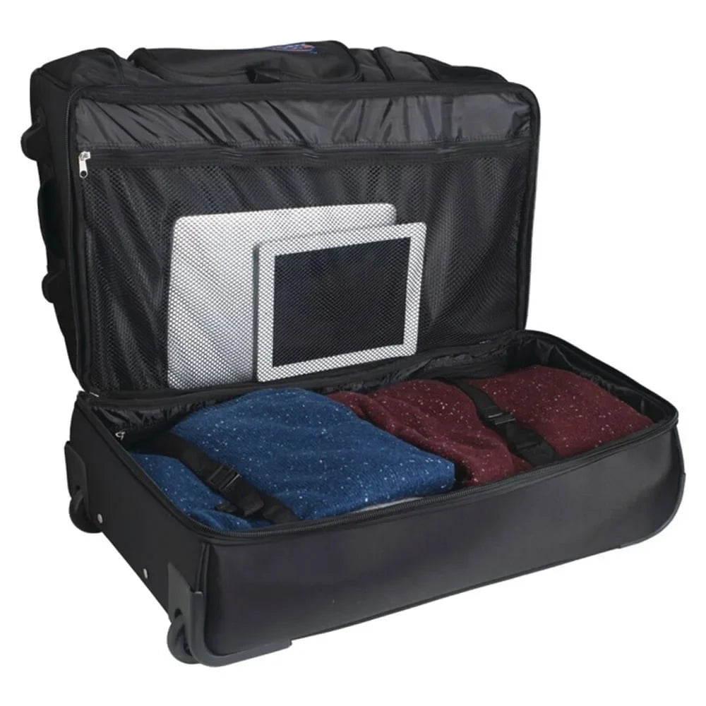 Drop Bottom 2-Wheel Eagles Black Rolling Philadelphia 27'' MOJO Duffel Bag