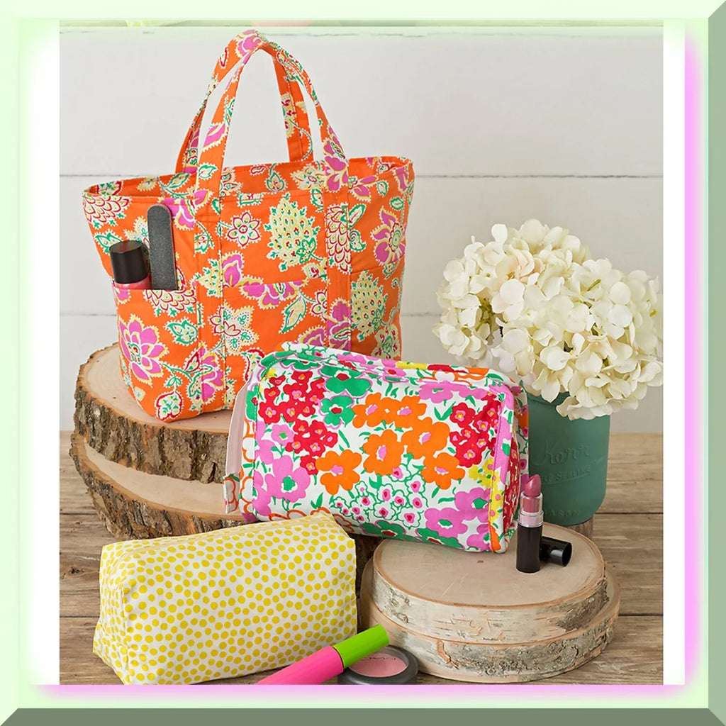 Versatile Bag, Size, Tote - Stylish, White Pattern Chic Cosmetic One & Sewing Code Couture Carryall 9310,