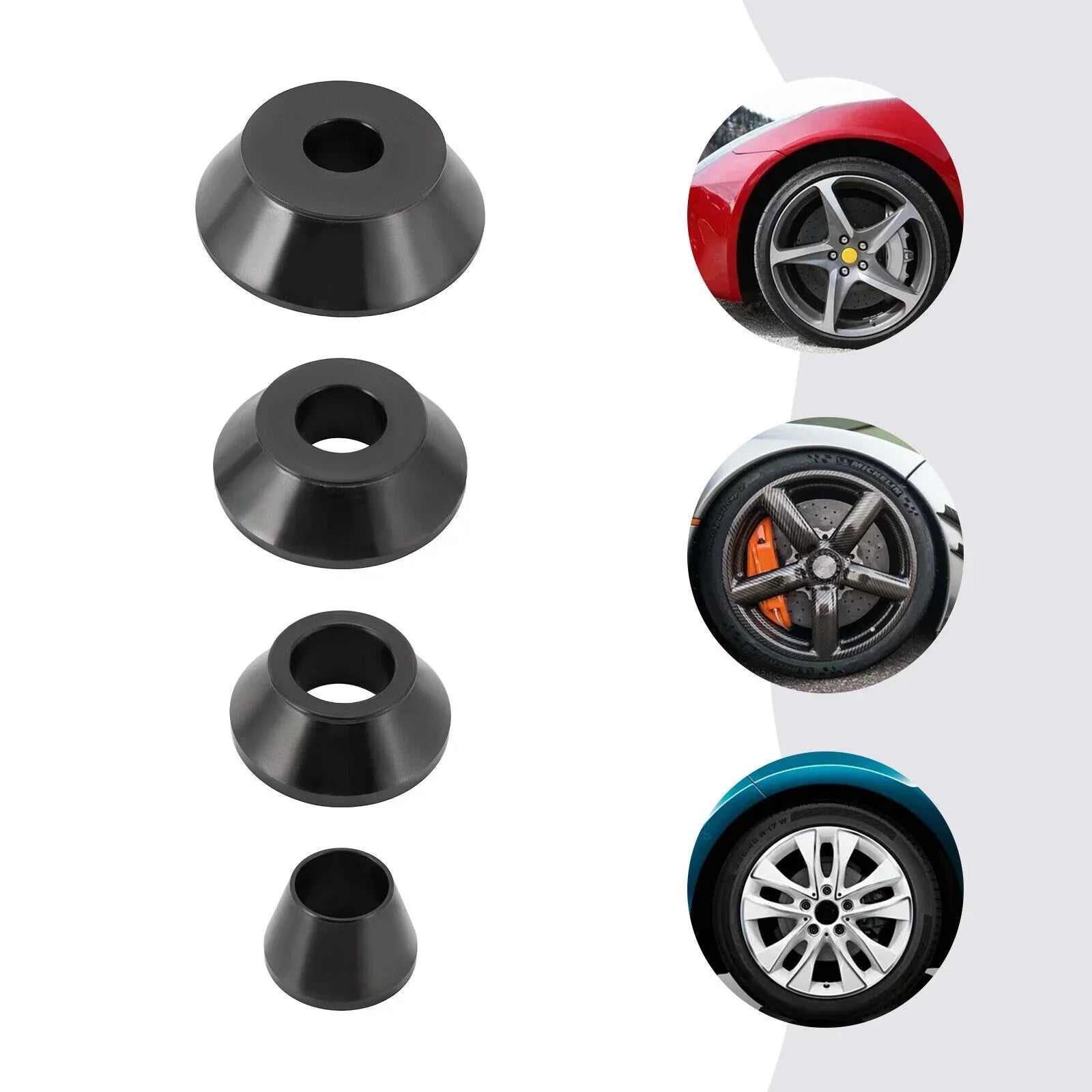 Tire Kit Taper 36mm 4 Adapter Wheel Balancer Sizes Cone Set Cones Cones Balancer