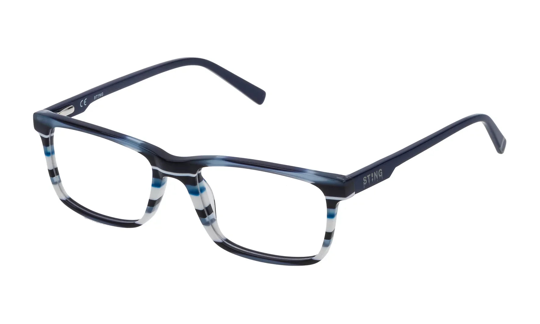 BLUE STING EYEGLASSES SHINY VSJ6464907P4 FRAME LINED CHILD