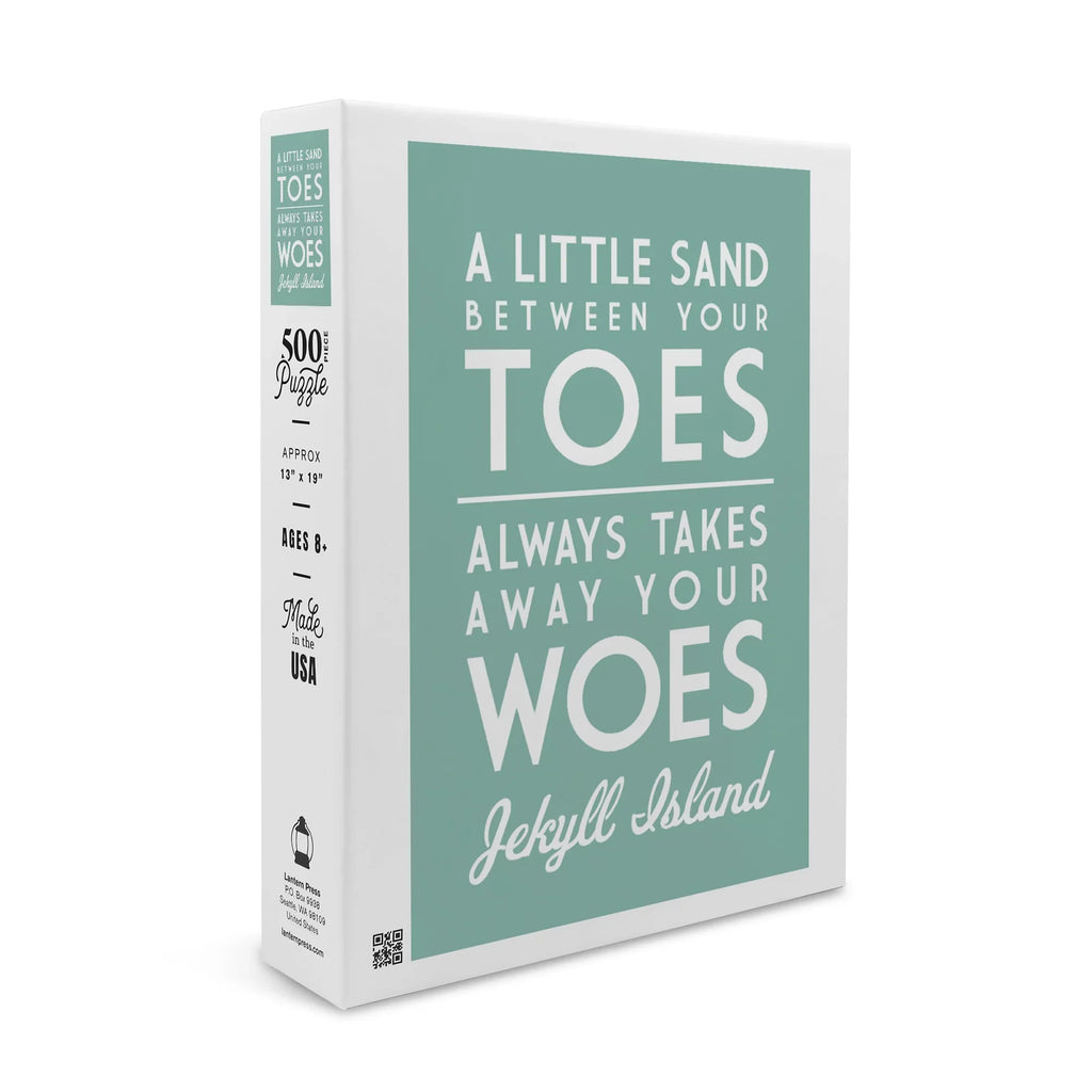 Island, Puzzle Said Piece Jigsaw Premium inches, Little Between Family, Made Toes, Adults Jekyll and (19x27 in Sand A Georgia, for 500 Your Simply USA)