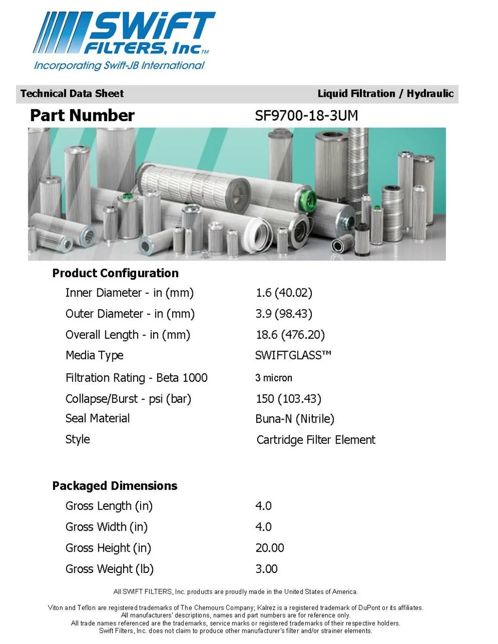 Cartridge HF6215 Filter Element Interchange Microglass for 3 FLEETGUARD Micron Direct