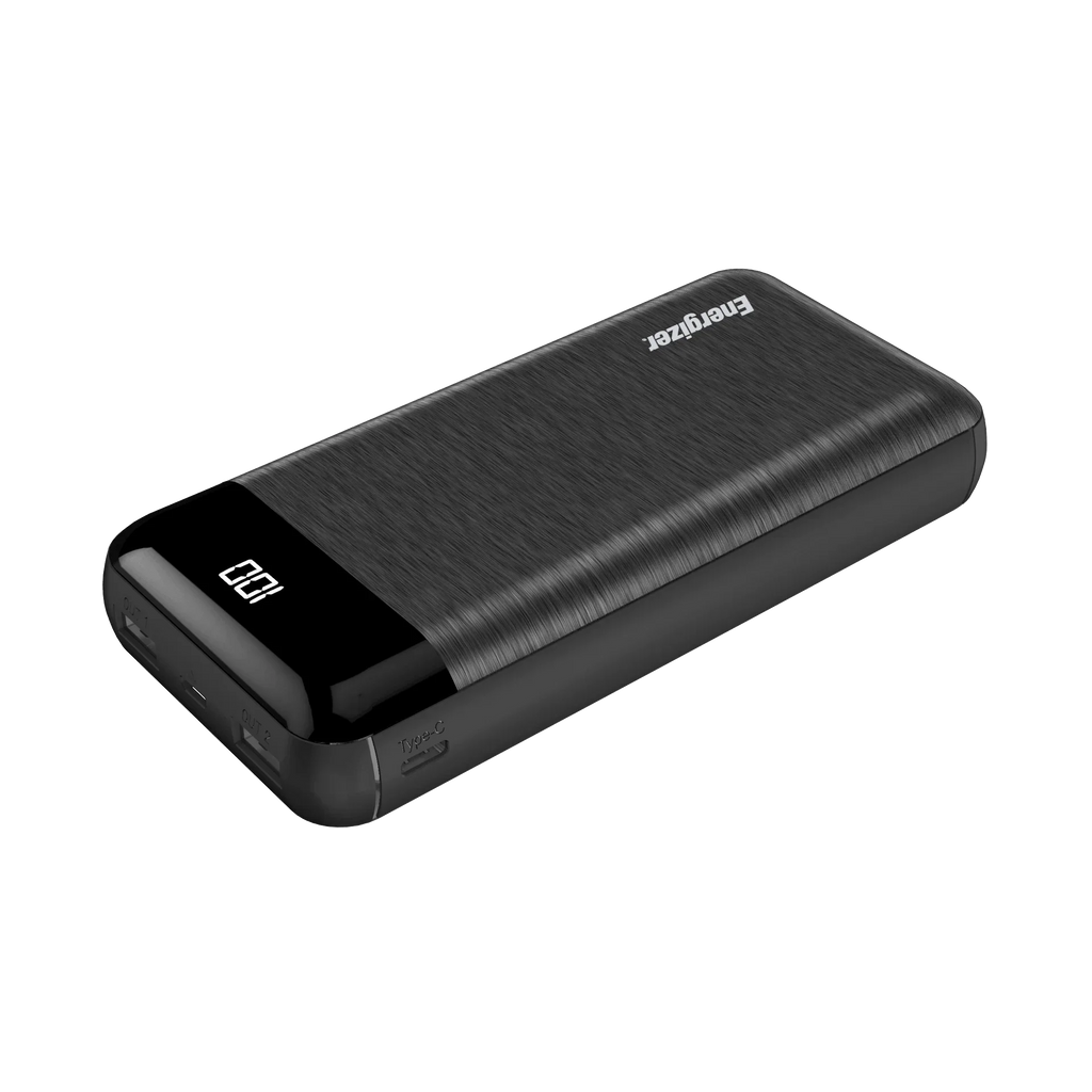 Energizer Black, Power 20,000 UE20058 Max mAh Bank,