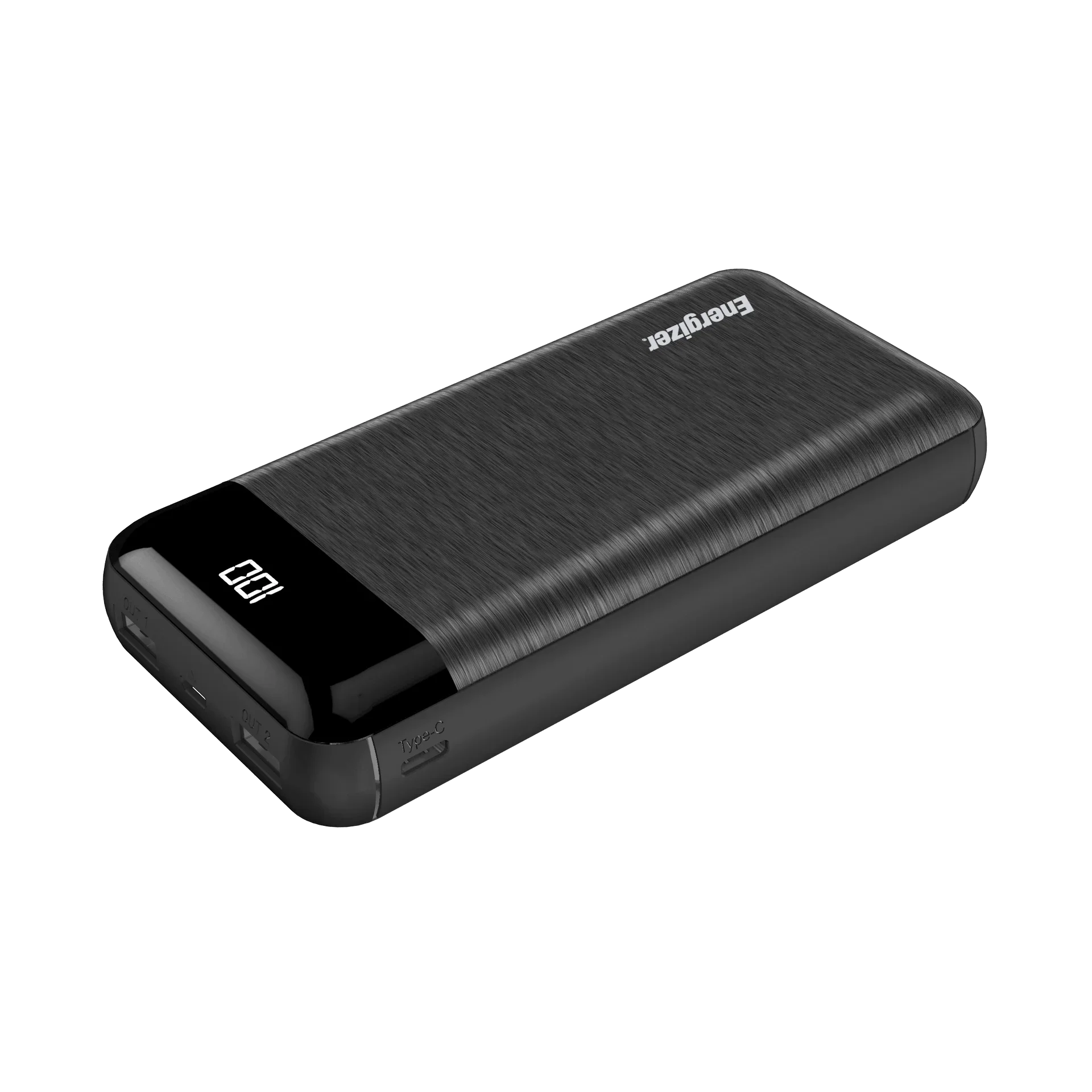 Energizer Black, Power 20,000 UE20058 Max mAh Bank,