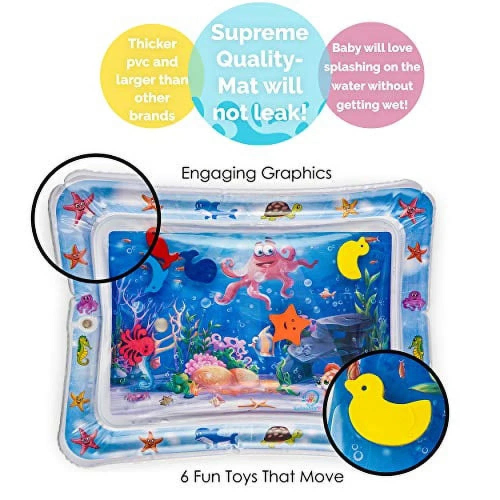 Splashin'kids Activity Fun Premium Baby's Your is Center Water Inflatable Play mat Infants Stimulation Growth The time Toddlers time Perfect and Tummy