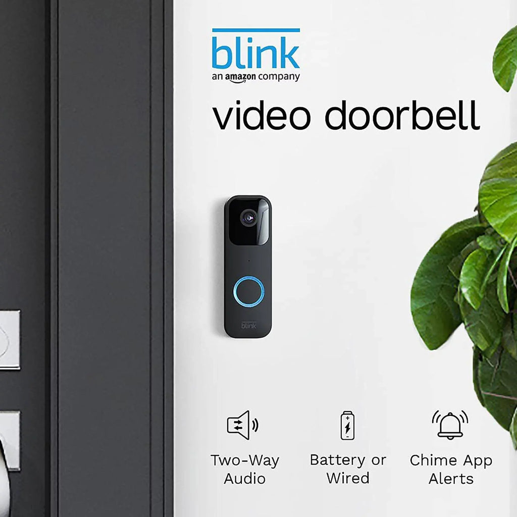 '+ Drive USB & VIECAM 3 Floodlight Cleaning Outdoor Cameras, Doorbell Mount, Blink_Outdoor Home Bundle, 1 1 Video Whole & 32GB Indoor Cloth