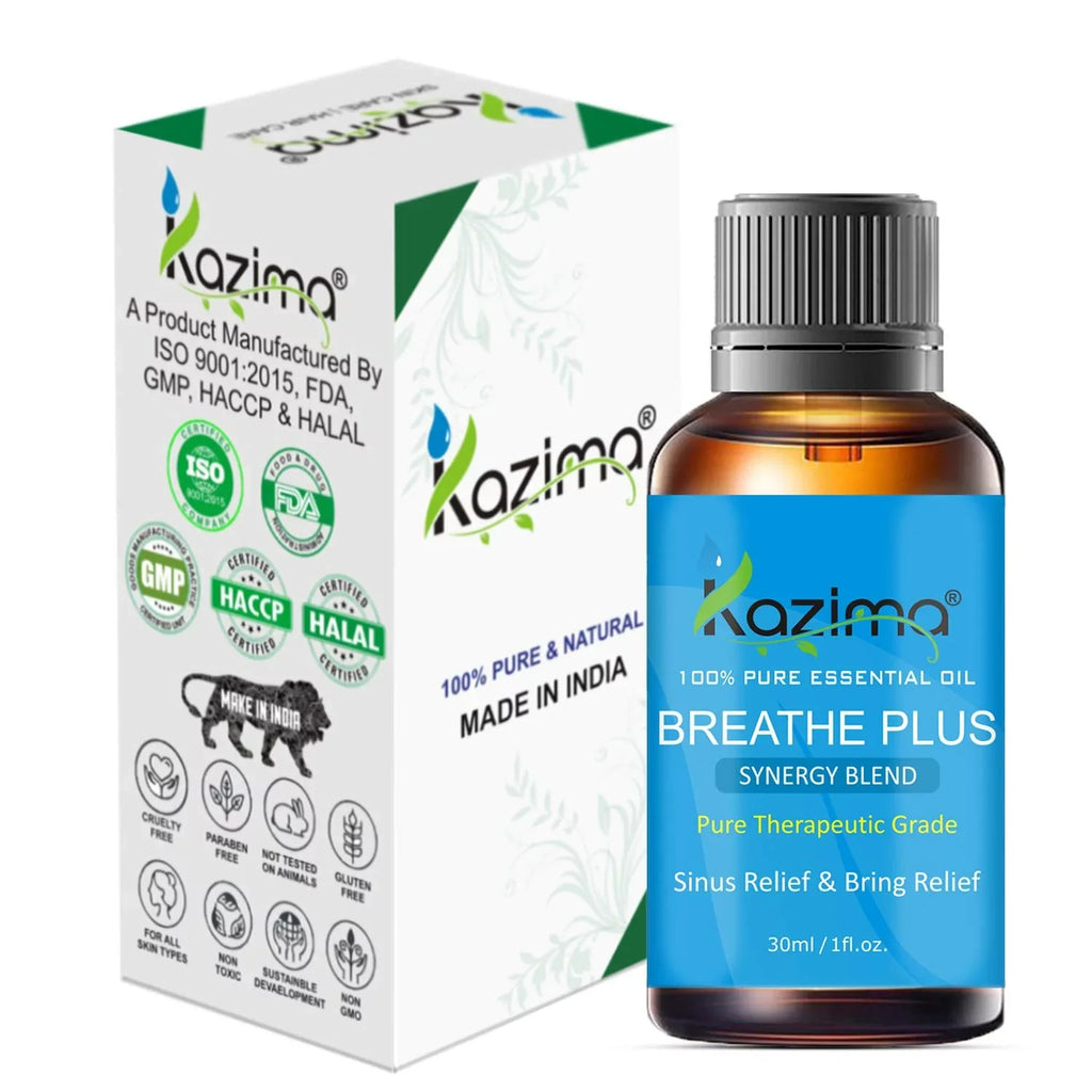 (30Ml) Kazima Therapeutic Essential Oil Grade Plus Pure Breathe Blend