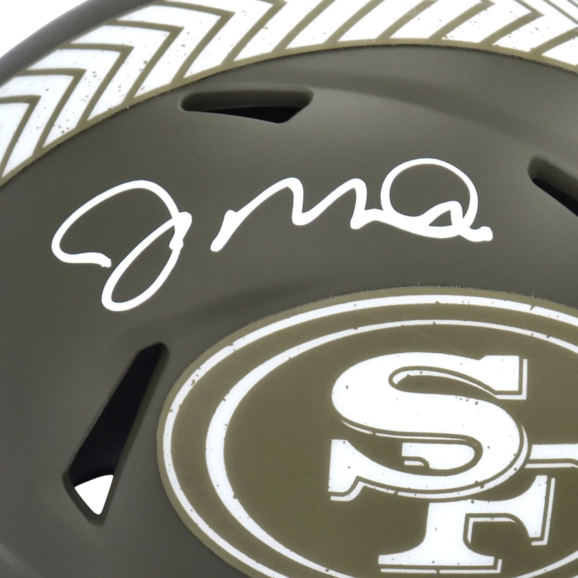 Mini To Autographed 49ers Speed Salute San Joe Helmet 2022 Riddell Montana Service Francisco