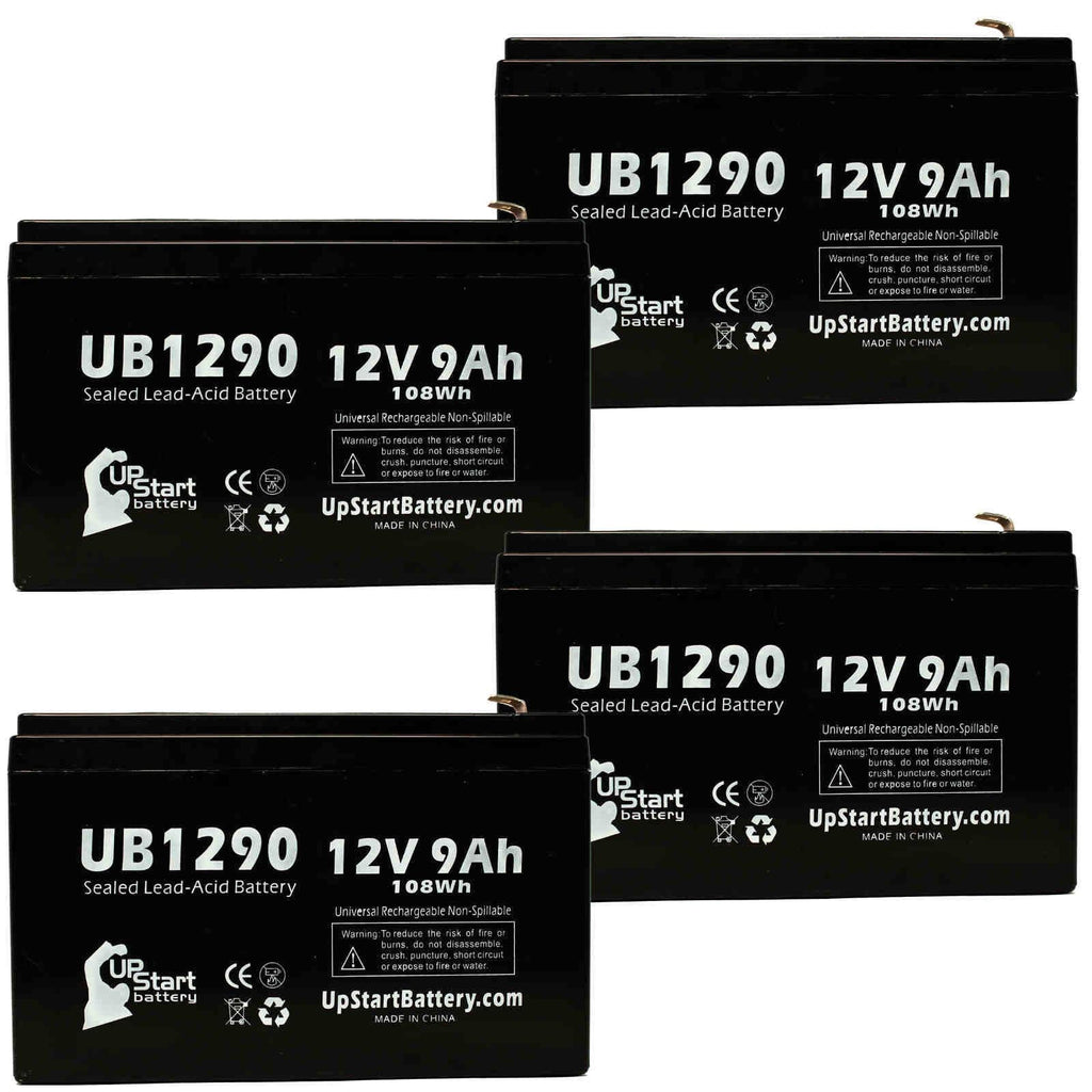 F1 UB1290 - Adapters 9Ah, Universal Includes 9000mAh, 280ES F1 Battery Terminal, (12V, AGM, 8 - Terminal SLA) Acid Battery Lead to Pack - Opti-ups Sealed Compatible Replacement F2 4x