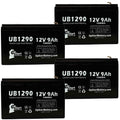 F1 UB1290 - Adapters 9Ah, Universal Includes 9000mAh, 280ES F1 Battery Terminal, (12V, AGM, 8 - Terminal SLA) Acid Battery Lead to Pack - Opti-ups Sealed Compatible Replacement F2 4x