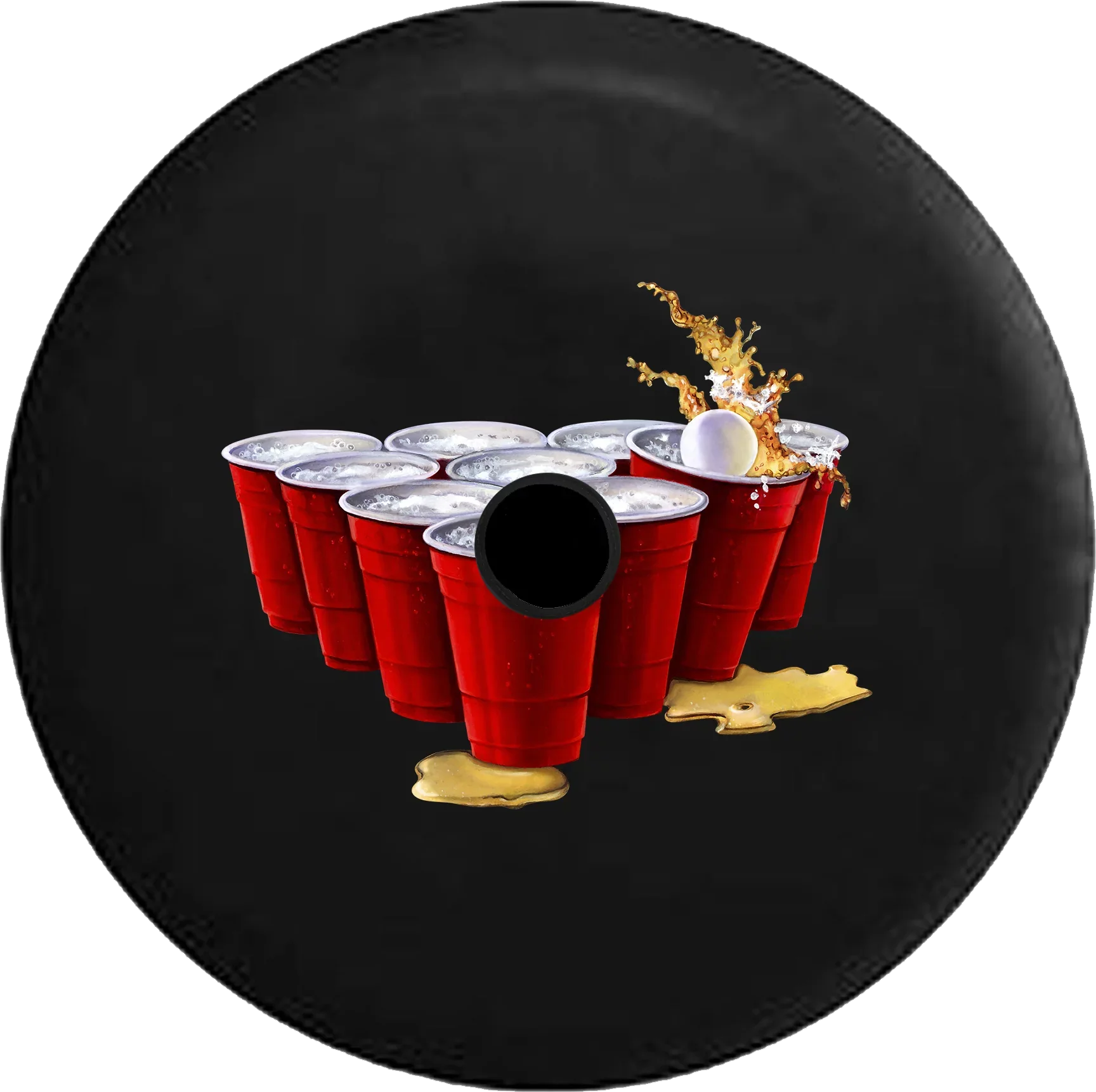 Jeep Beer Backup 33 Spare Pong RV Red for Inch Wrangler Summer 2019 Party Cover College Cups 2018 Camera Tire JL