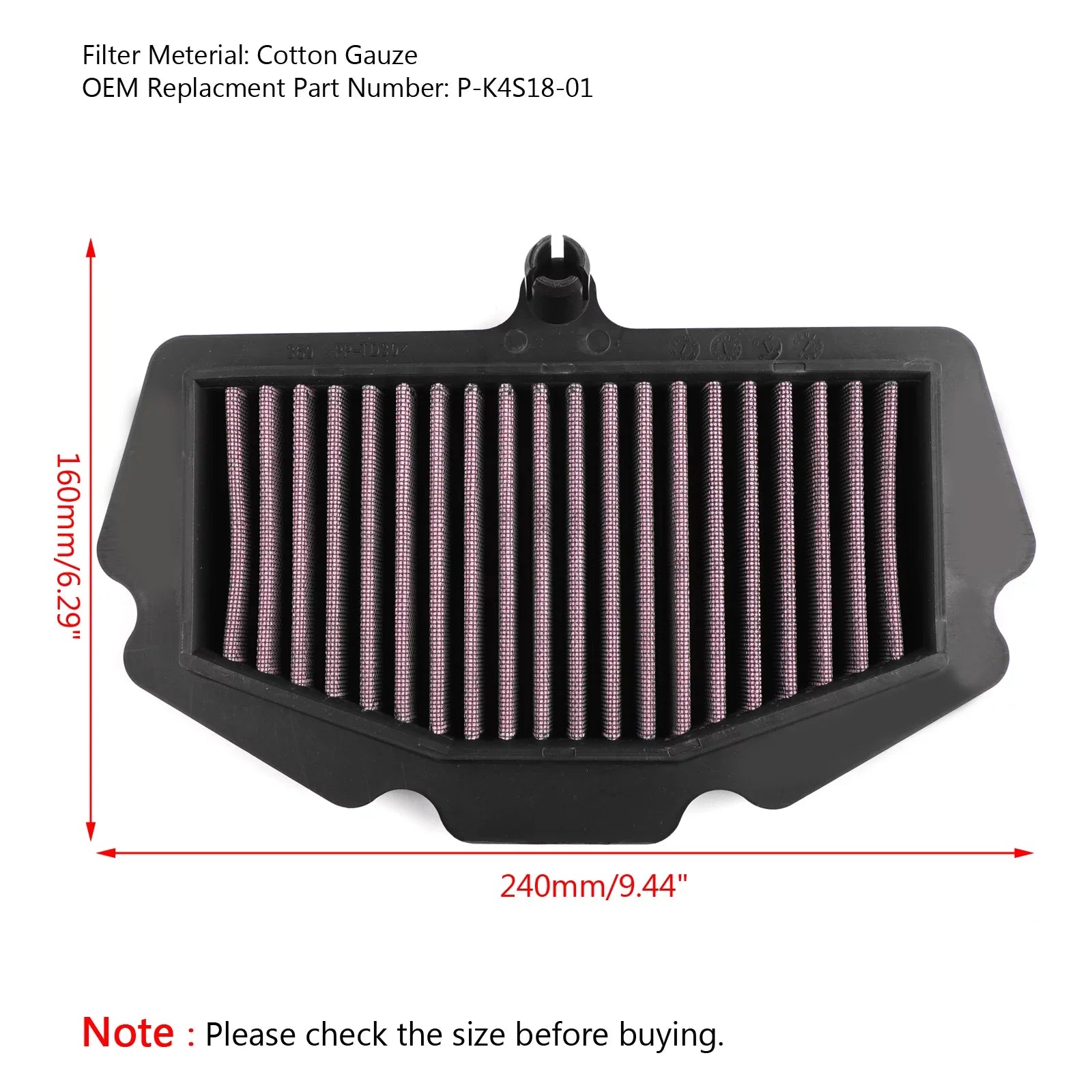 For Filter Motor ABS P-K4S18-01 2018 Genic Ninja / Kawasaki Air 400
