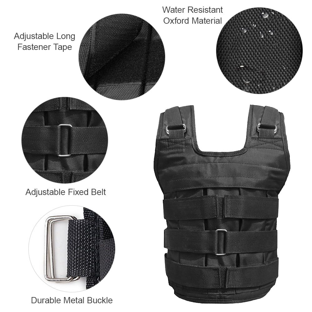 Load Walmeck for 50kg , Weighted Strength Max Training Capacity Adjustable Vest