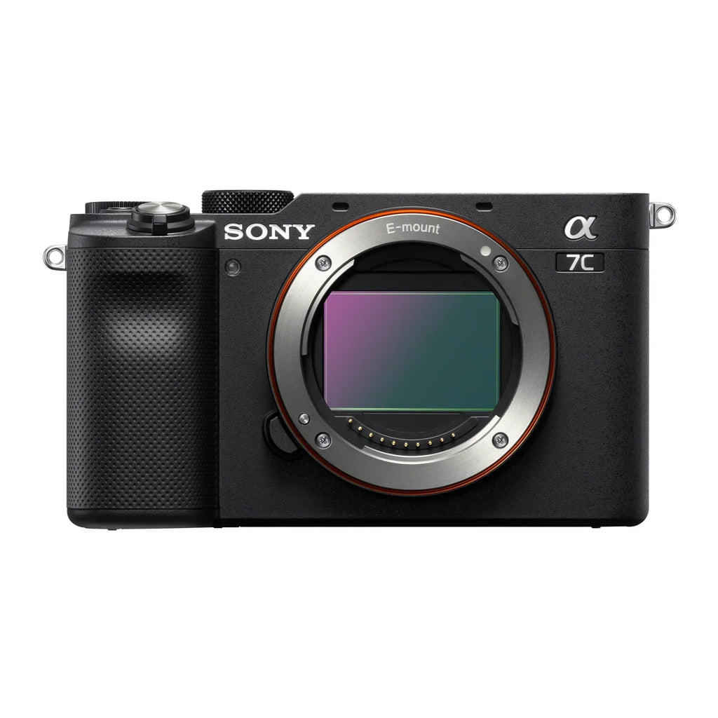 Full-Frame Camera (Black) a7C Alpha Compact Mirrorless Body Bundle Sony