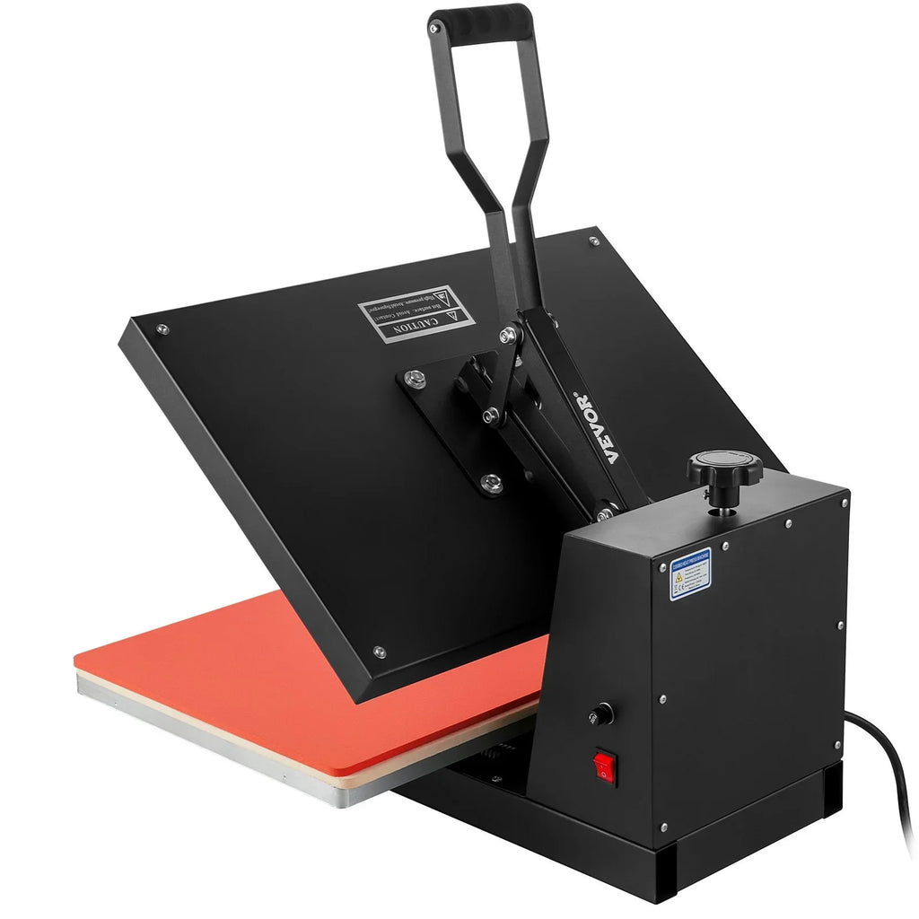 Press Heat to Use Transfer TShirt VEVOR for Industrial Heat and Power, Heat Digital Machine Vinyl, Press 1700W Easy Sublimation Black 16x24 Printer