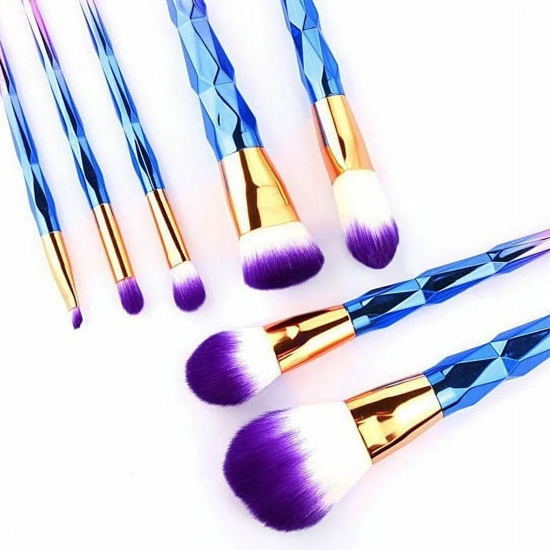7 Brush Of Set Beauty Unicorn Cosmetic Exotic Enhancer