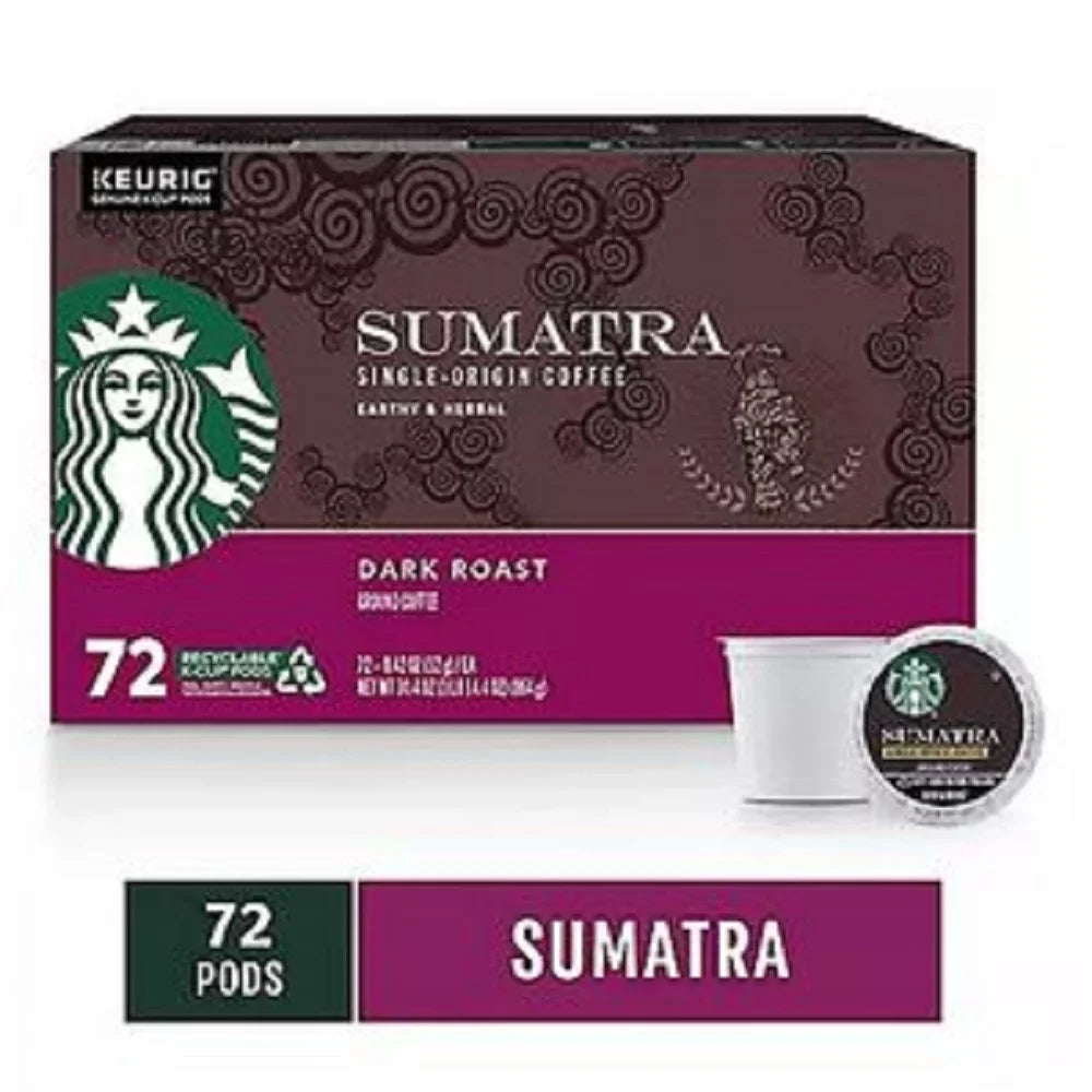 ct.) Starbucks (72 Sumatra K-Cups Coffee Single-Origin